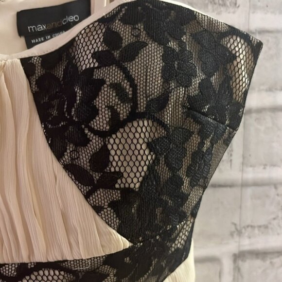 Max and Cleo by BCBG size 2 sleeveless cocktailwedding chiffon - Picture 4 of 8